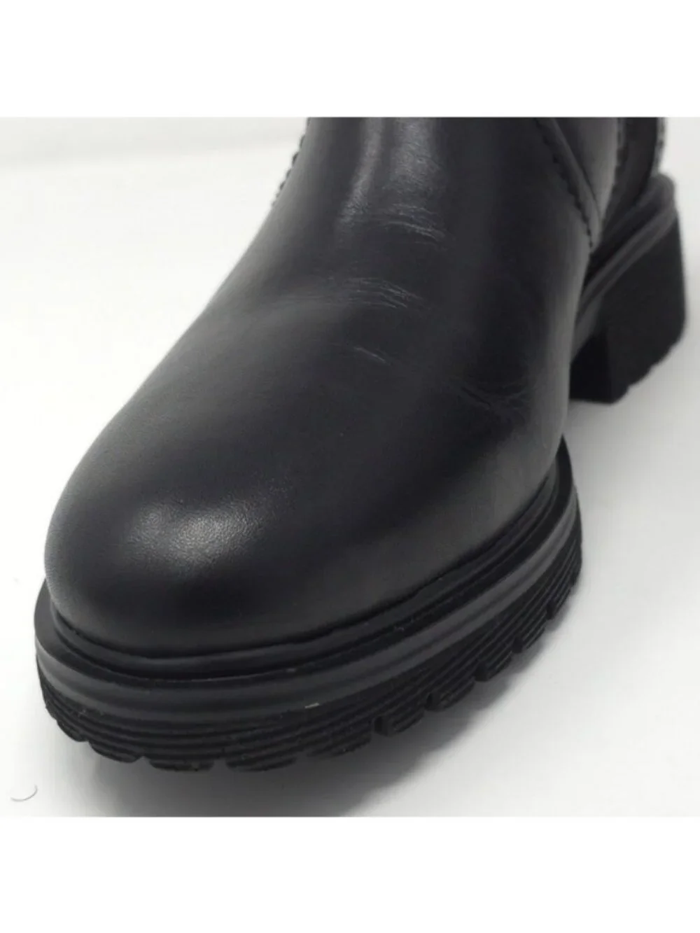 Rockport Black Leather Ankle Booties with Side Zip 9.5M - Picture 7 of 14